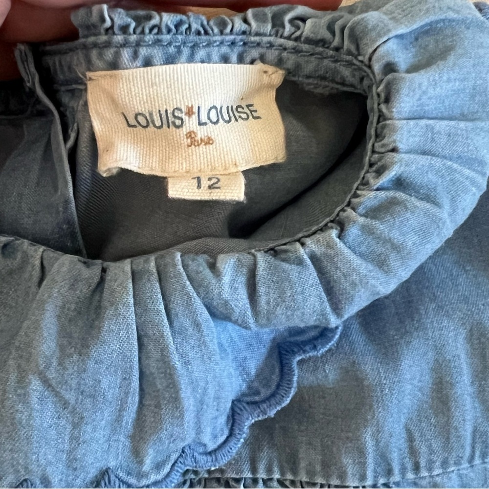 Louis Louise chambray collared blouse - Picture 3 of 4